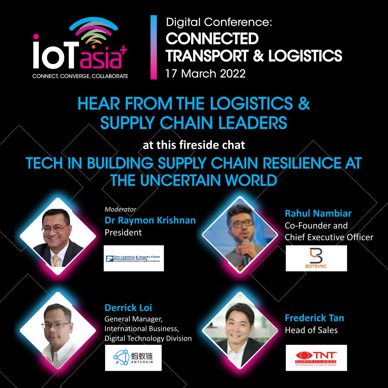 Frederick Tan speaking on Connected Transport and Supply Chain AI at IoT Asia Plus Conference